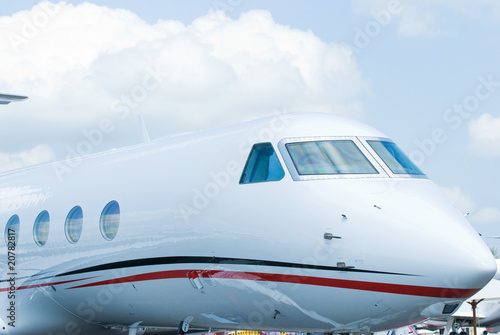 Front of executive jet