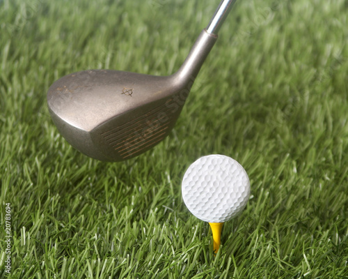 Bild auf Leinwand Closeup of a golf swing