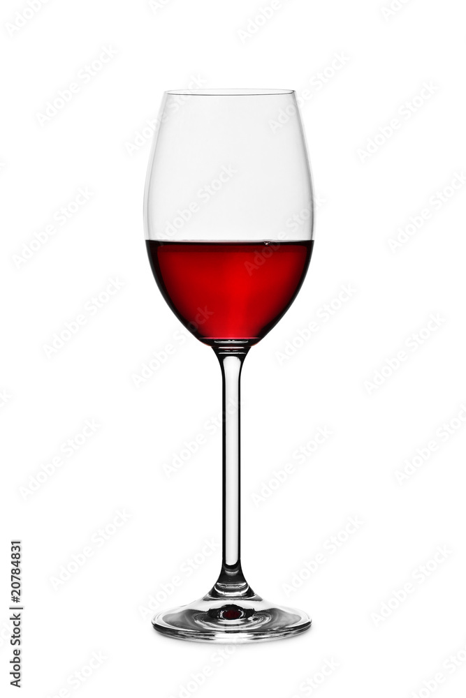 glass with red wine isolated glass with red wine isolated