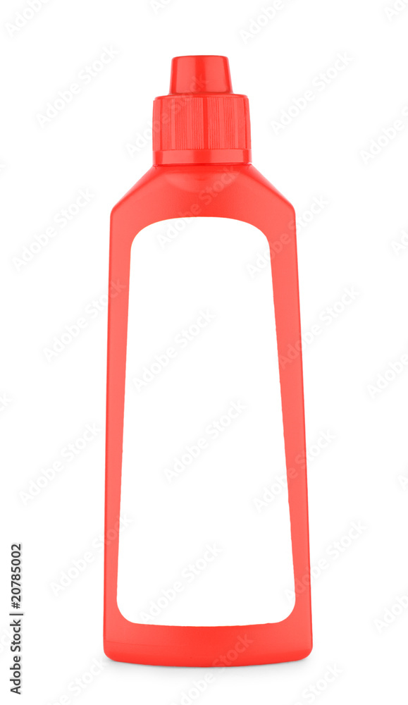 isolated red bottle of shampoo isolated red bottle of shampoo