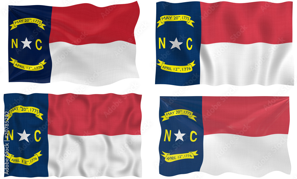 Fototapeta premium Flag of North Carolina