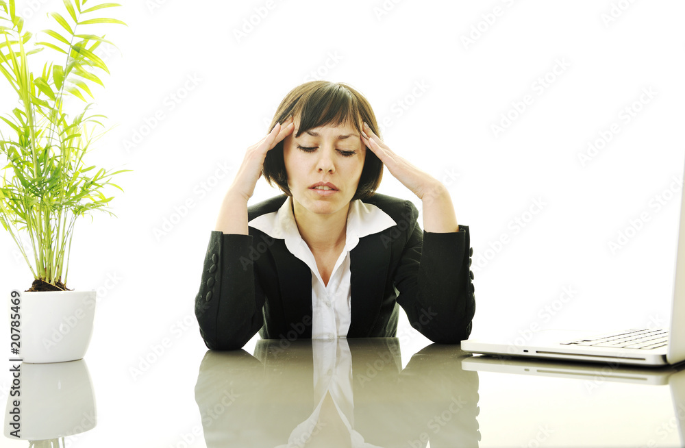 business woman working on laptop business woman working on laptop