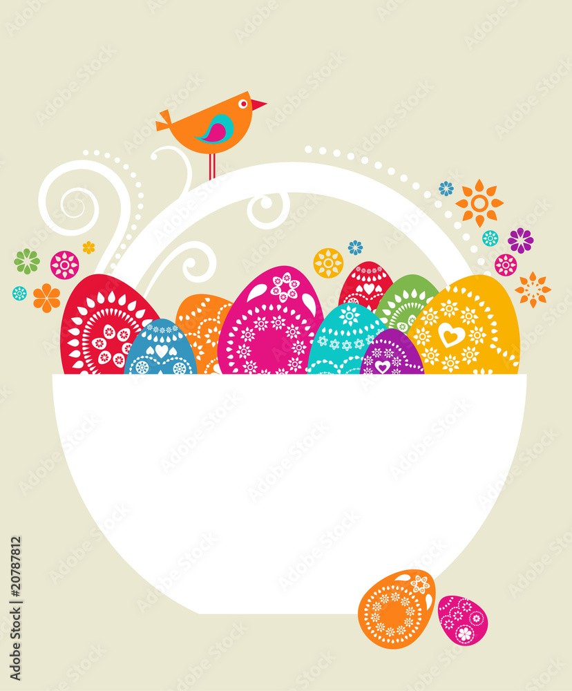 Easter card template - 9