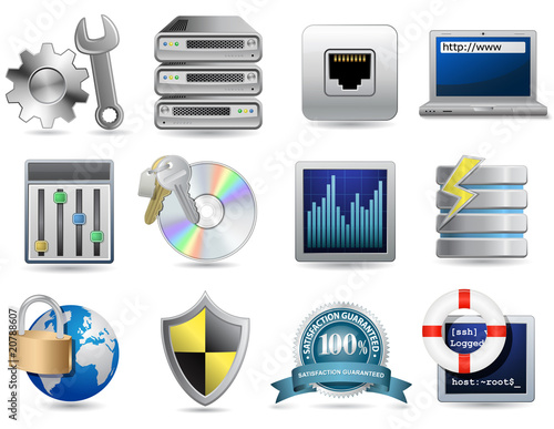 Universal Icon Set - Web Hosting