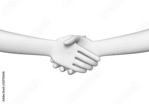 Poignée de mains 3d