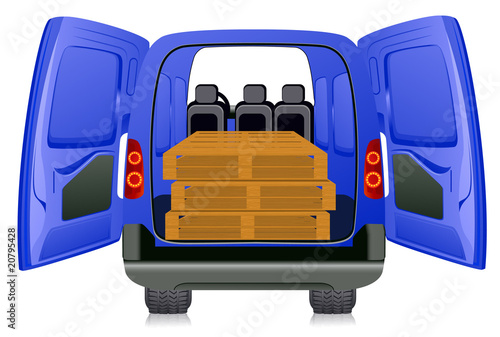 Pallet in minibus