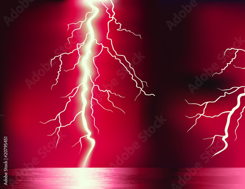 Red lightning