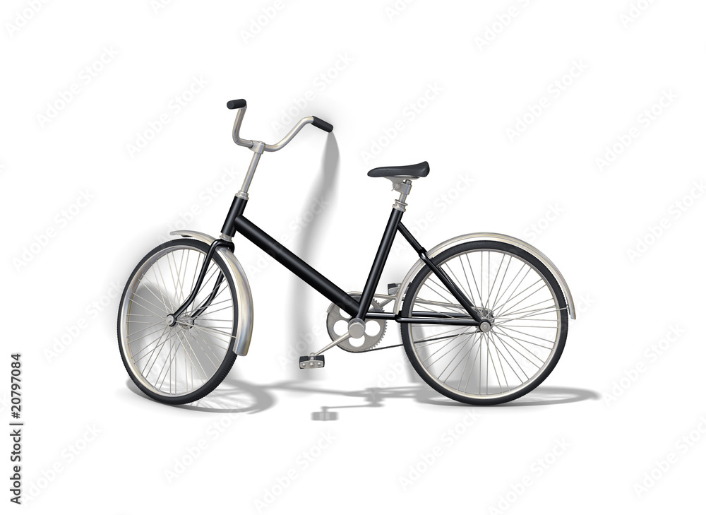 black bicycle