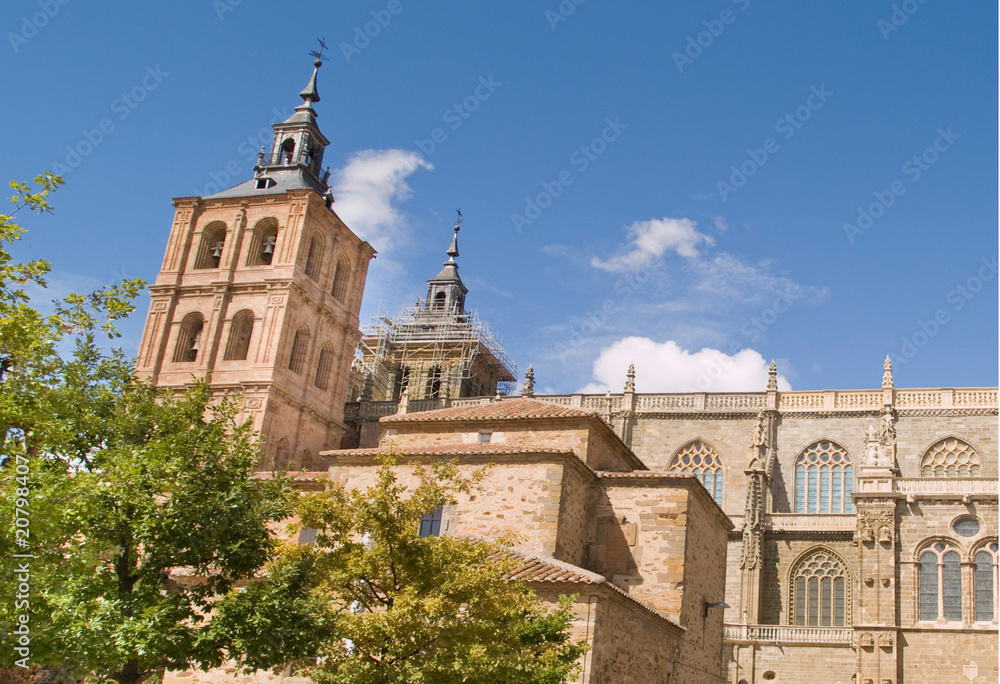 Catedral de Astorga, pequeña ciudad histórica, León, España