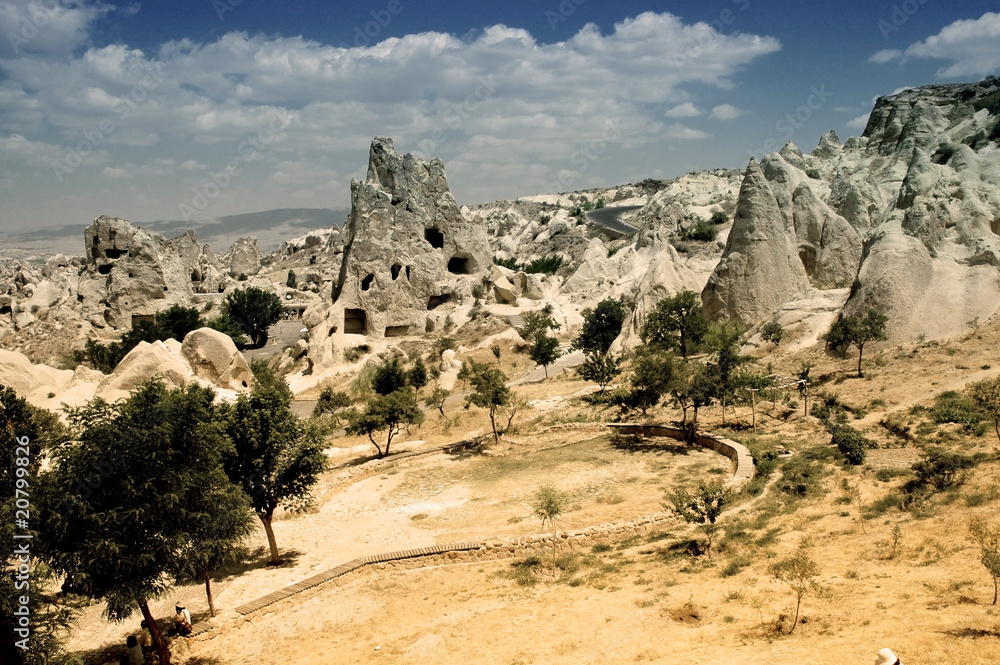 Ancient cavetown near Goreme, Cappadocia, Turkey Ancient cavetown near Goreme, Cappadocia, Turkey