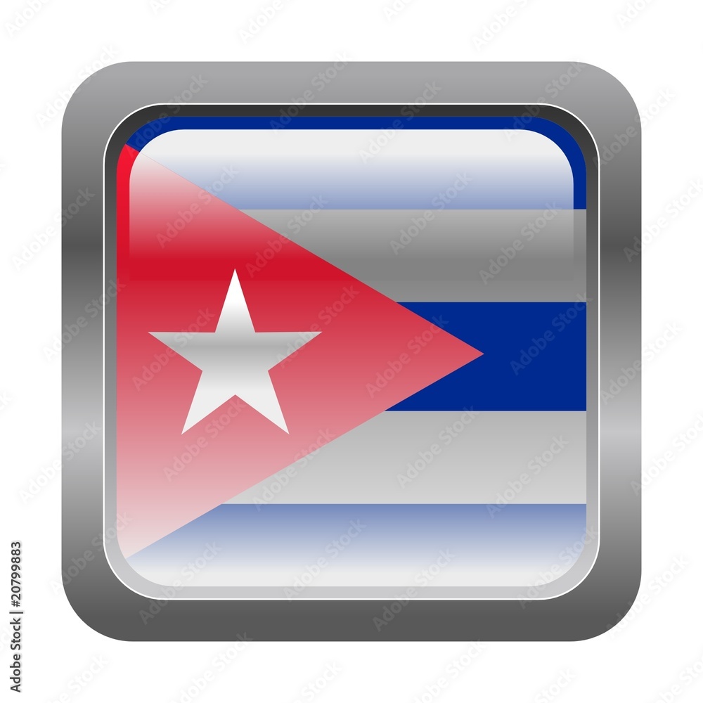 metallic button in colors of Cuba metallic button in colors of Cuba