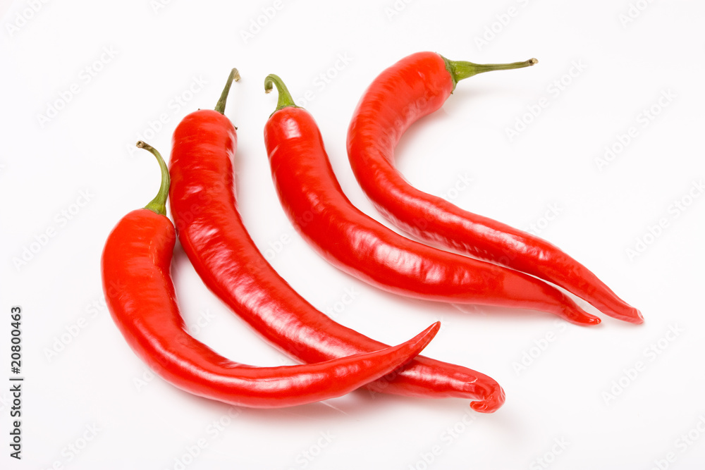 vibrant red chillis
