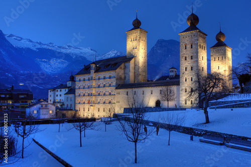 Billede på lærred Stockalper Palace, Brig, Switzerland