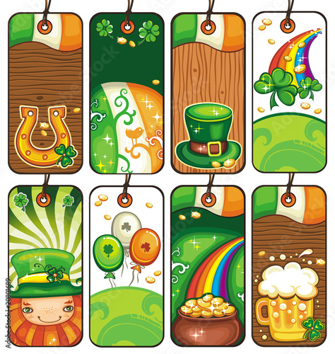 Price tags for the St. Patrick's Day