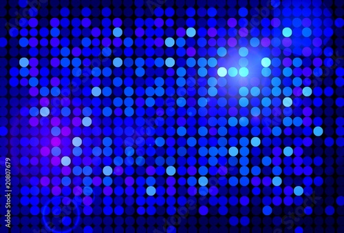 Blauer reflektierender Disco Hintergrund
