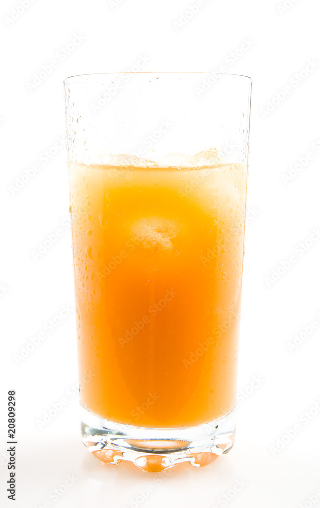 glass of orange juice with ice glass of orange juice with ice