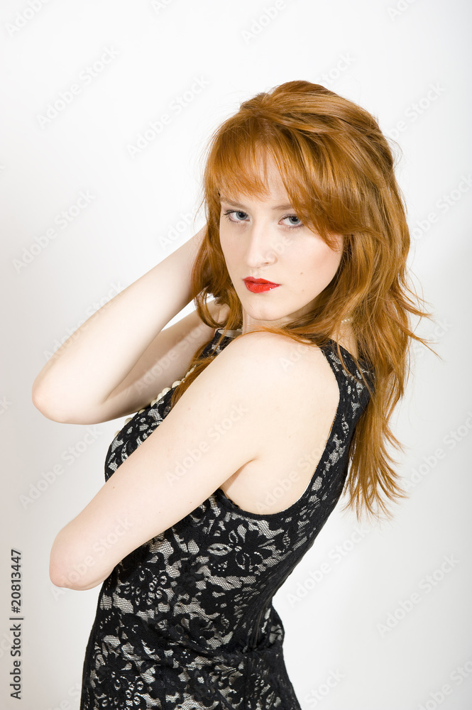 sexy elegant woman with long hair sexy elegant woman with long hair