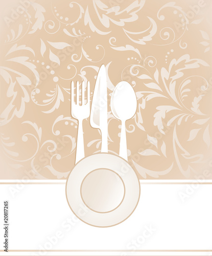 Menu card
