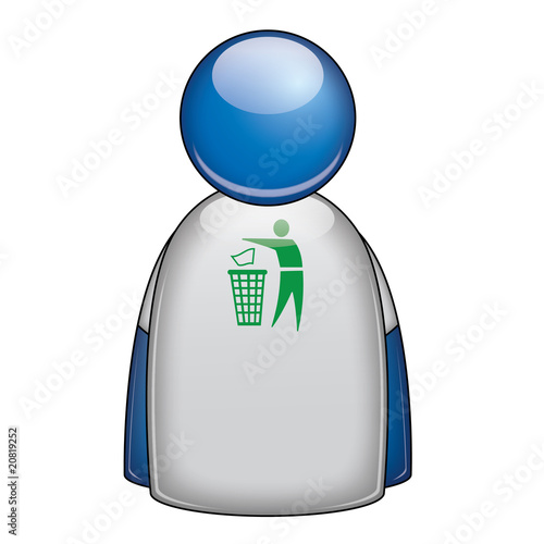 Icono camiseta favor reciclaje