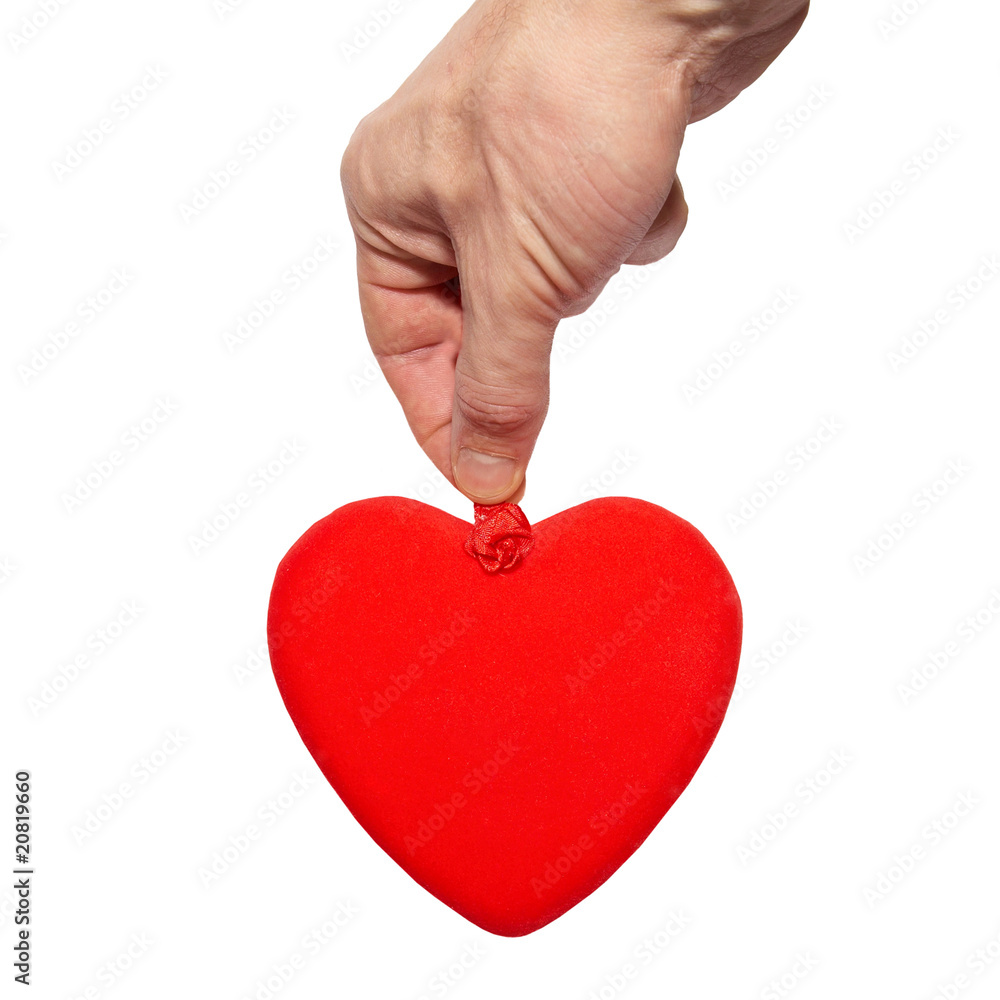 Fototapeta premium Big valentine heart in a hand.