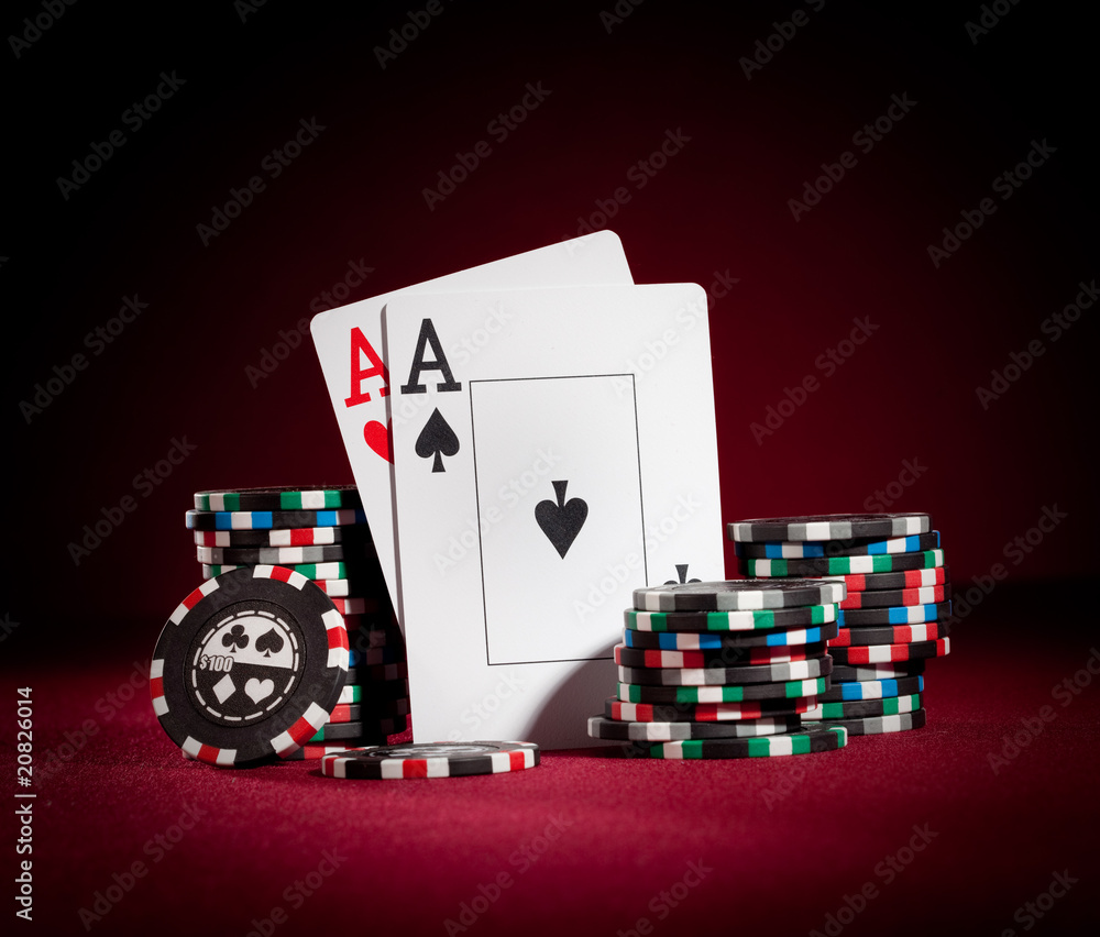 Obraz premium chips and two aces