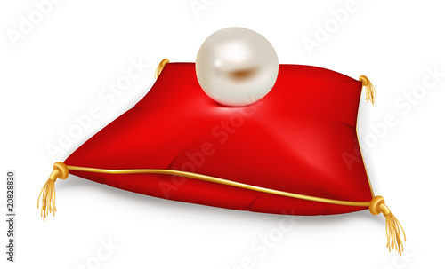 Pearl on pillow