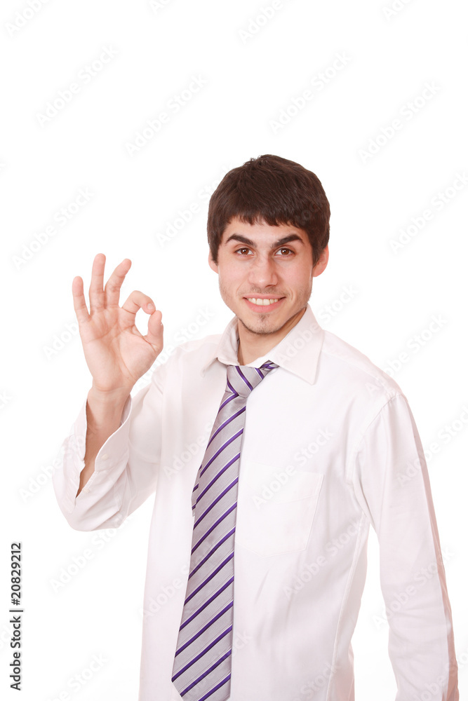 Young handsome businessman