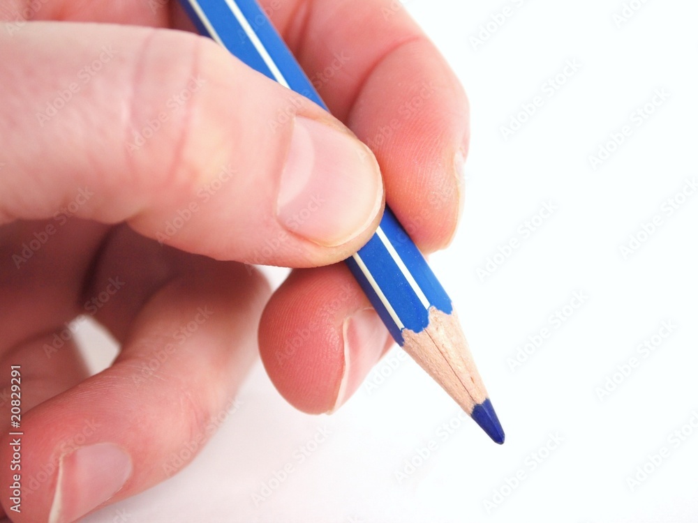 Hand writing - isolated Hand writing - isolated