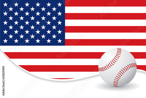 American baseball background