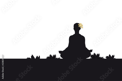 silhouette yoga