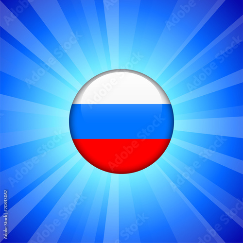Russia Flag Icon on Internet Button