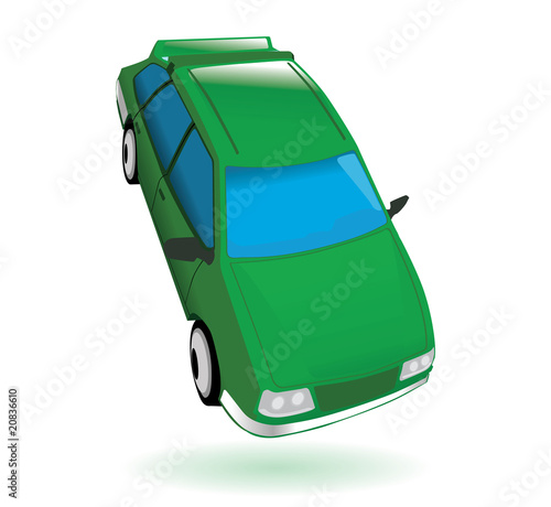 green car