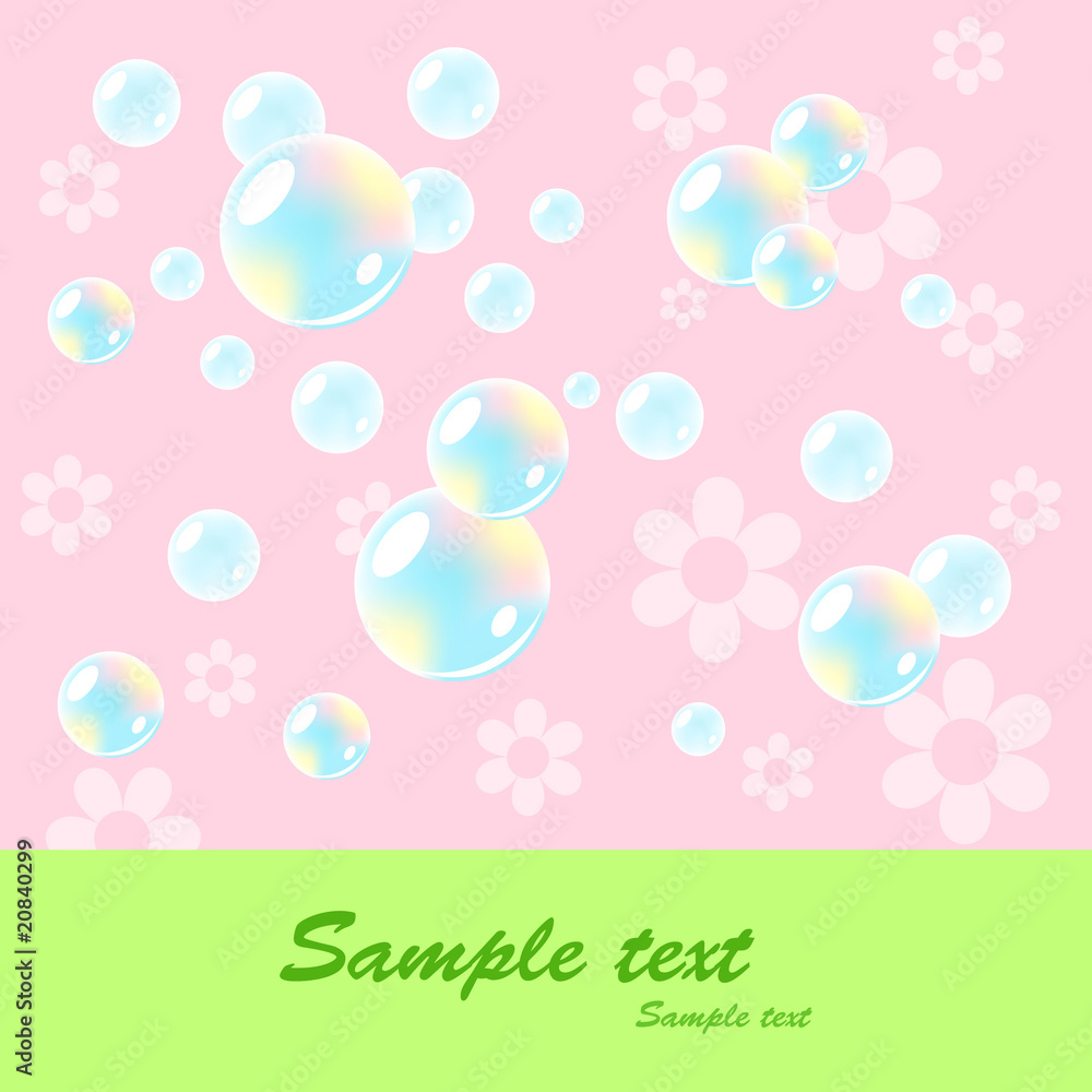 Cheerful babies card. Cheerful babies card.
