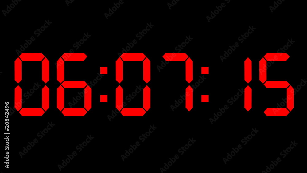 Countdown clock red led Countdown clock red led