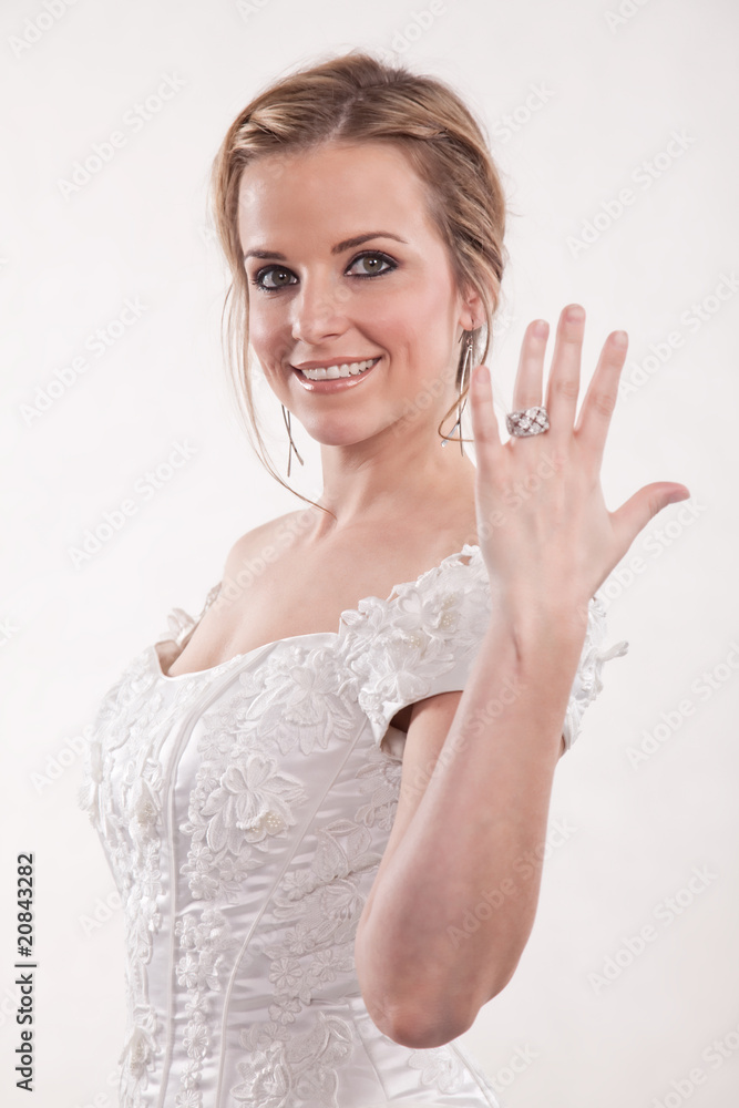 Attractive twenties blond caucasian woman bride Attractive twenties blond caucasian woman bride