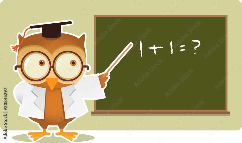 Owl teaching math Owl teaching math
