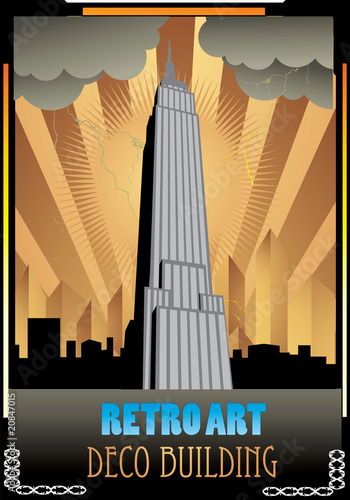 edificio retro en vector