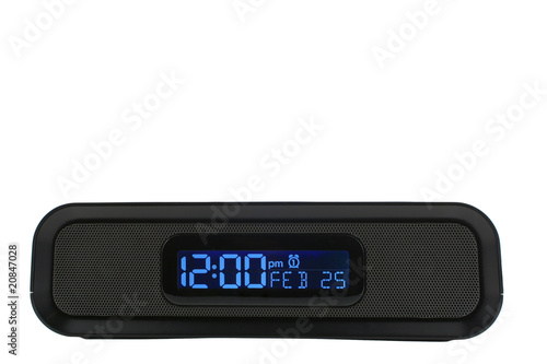 Black clock radio