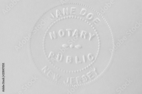 Notary stamp