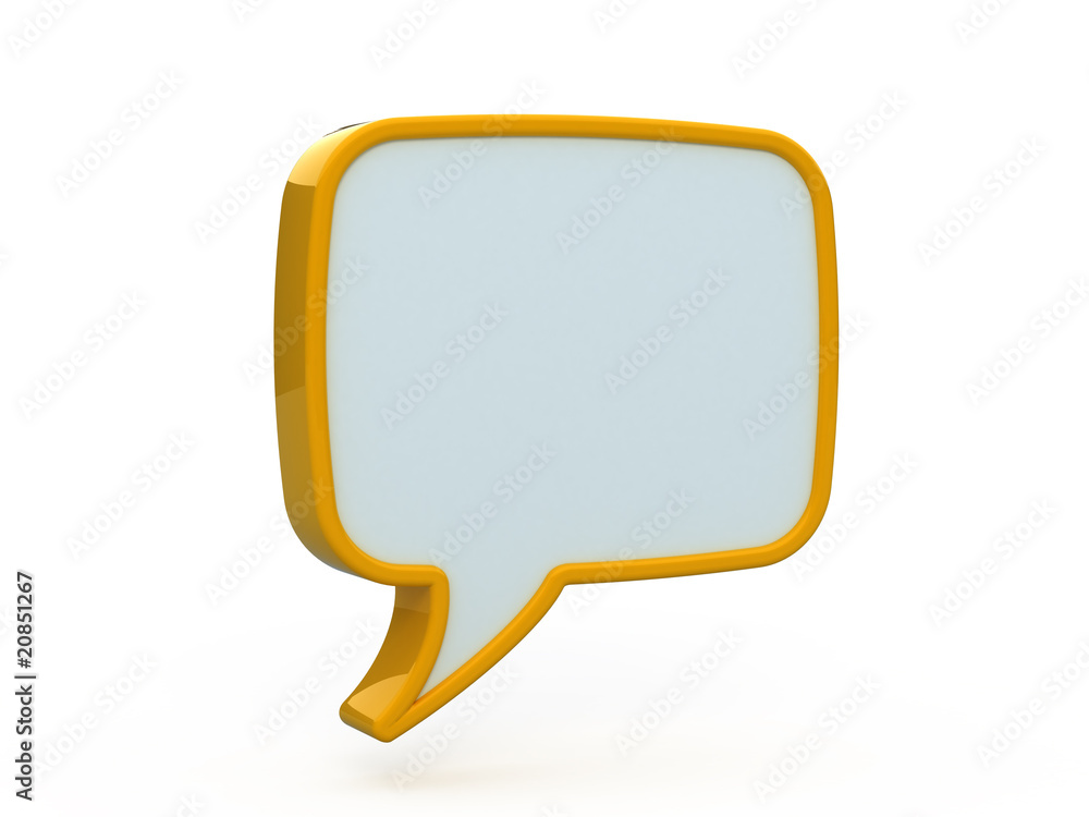 Fototapeta premium Speech icon 3d