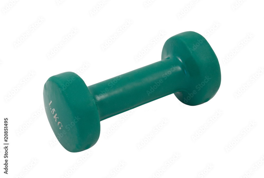 Dumbbell isolated on a white Dumbbell isolated on a white