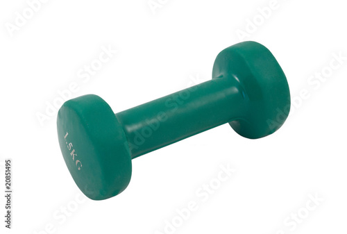 Dumbbell isolated on a white