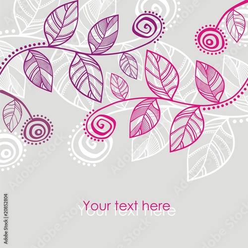 Pink leaves