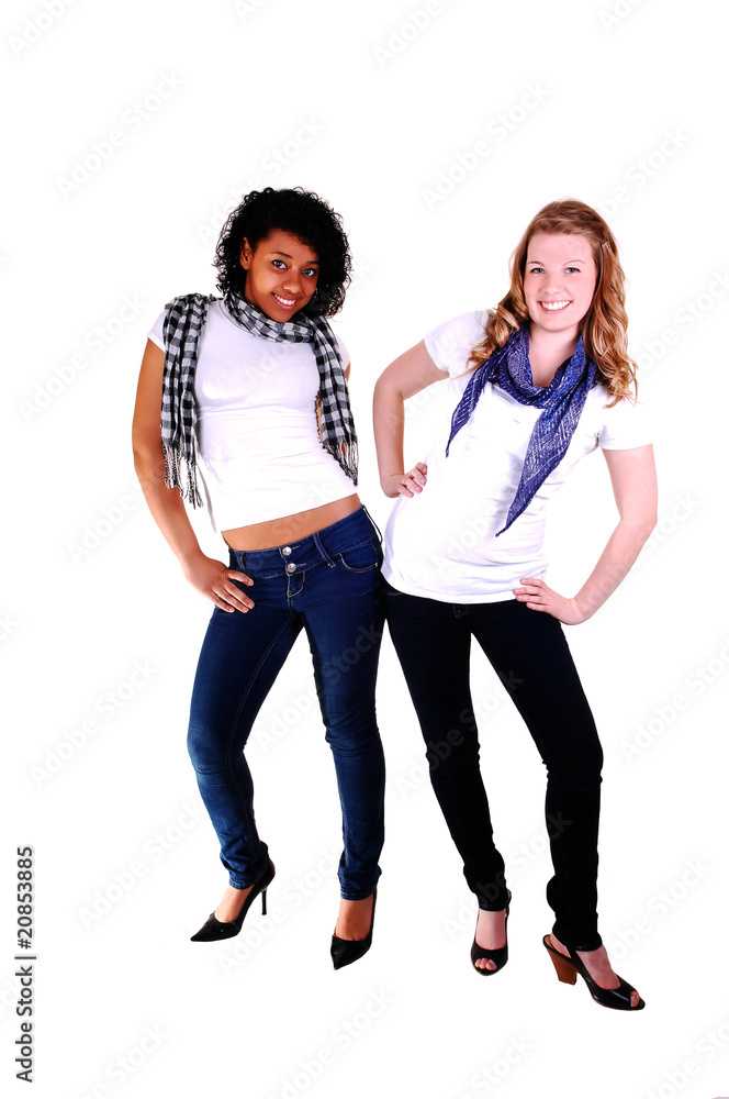 Fototapeta premium Two pretty girls.