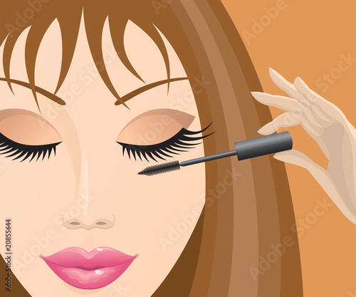 Girl with mascara