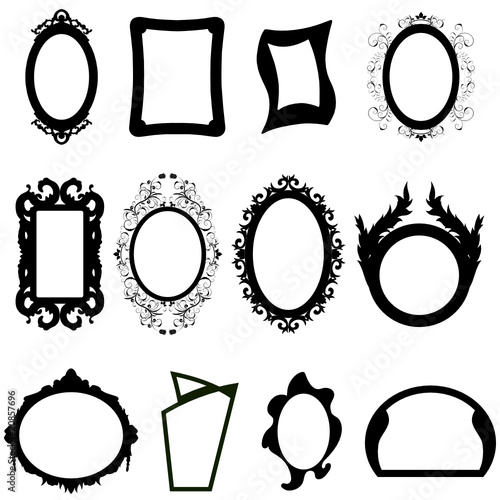 mirrors silhouettes set