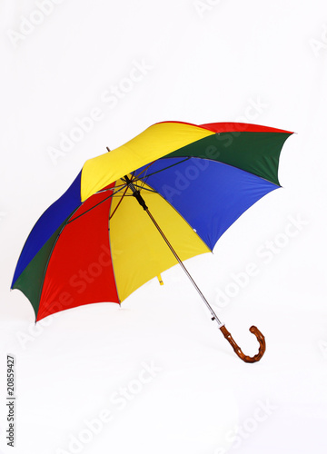Large colorful picnic umbrella