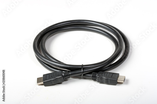 HDMI cable isolated on the white background