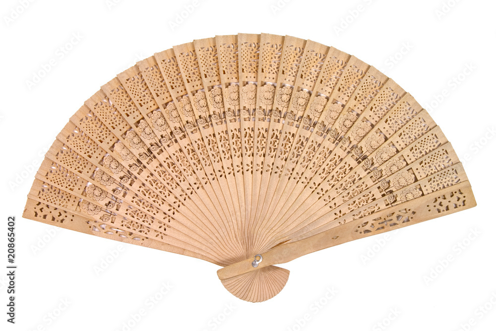 Fototapeta premium Wooden oriental fan