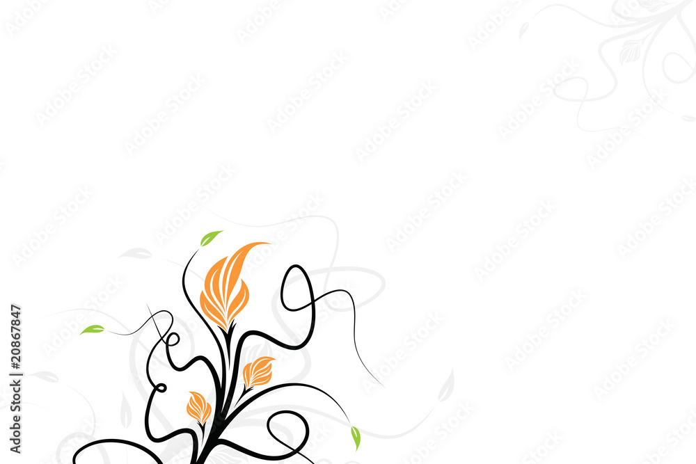 Vector floral background